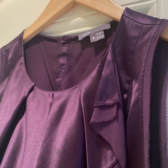 Vince, silk blouse, size M, purple - Picture 2 of 5